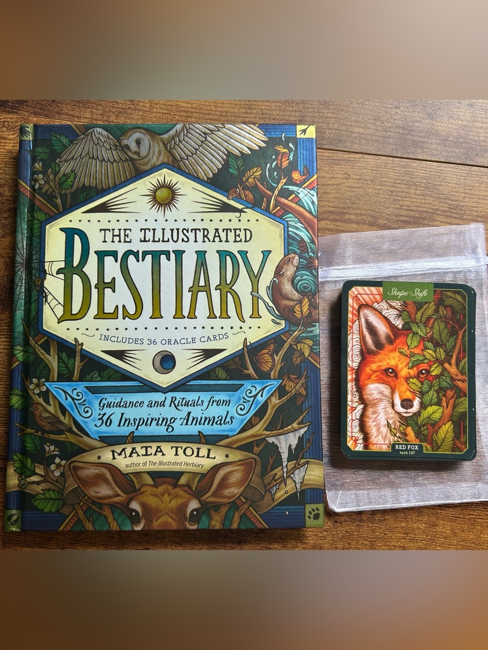 The Illustrated Bestiary Oracle Book and Mini Deck